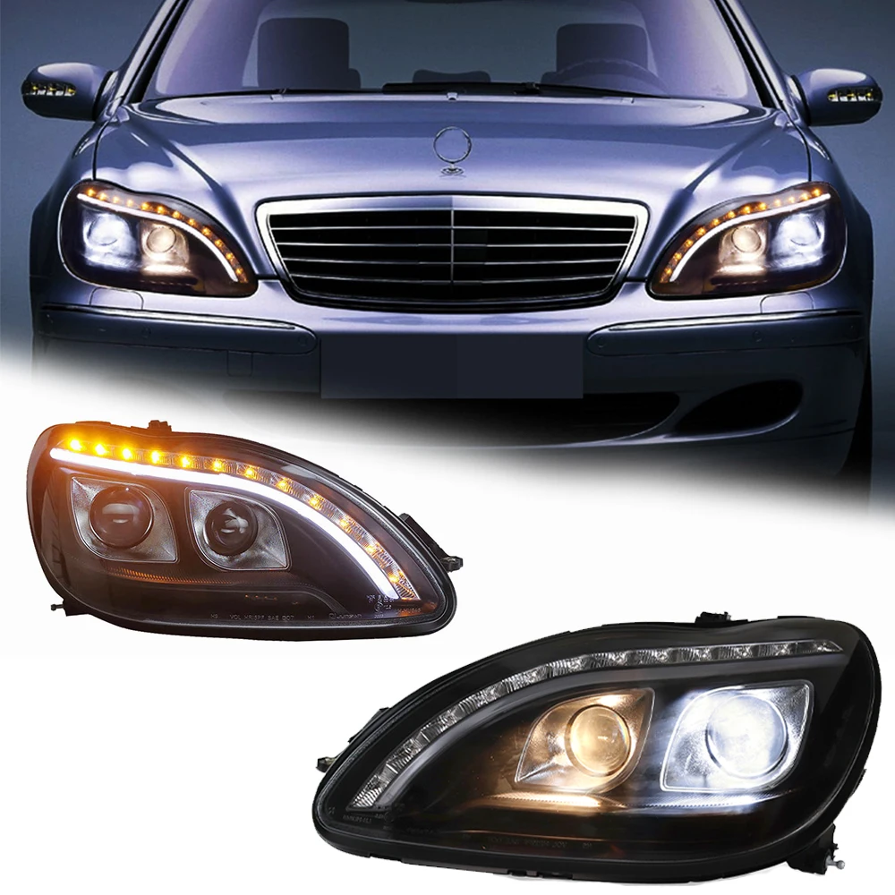 

LED HeadLights for Mercedes Benz S class W220 98-05 EMARK xenon DRL Car head lamp Assembly Signal Auto Accessories Modified Lamp
