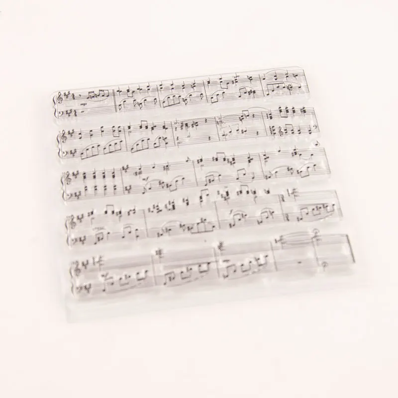 Musical Symbol Clear Silicone Stamp Scrapbooking Stamps for DIY Scrapbook Photo Albums Paper Notebook Card Making Arts Crafts