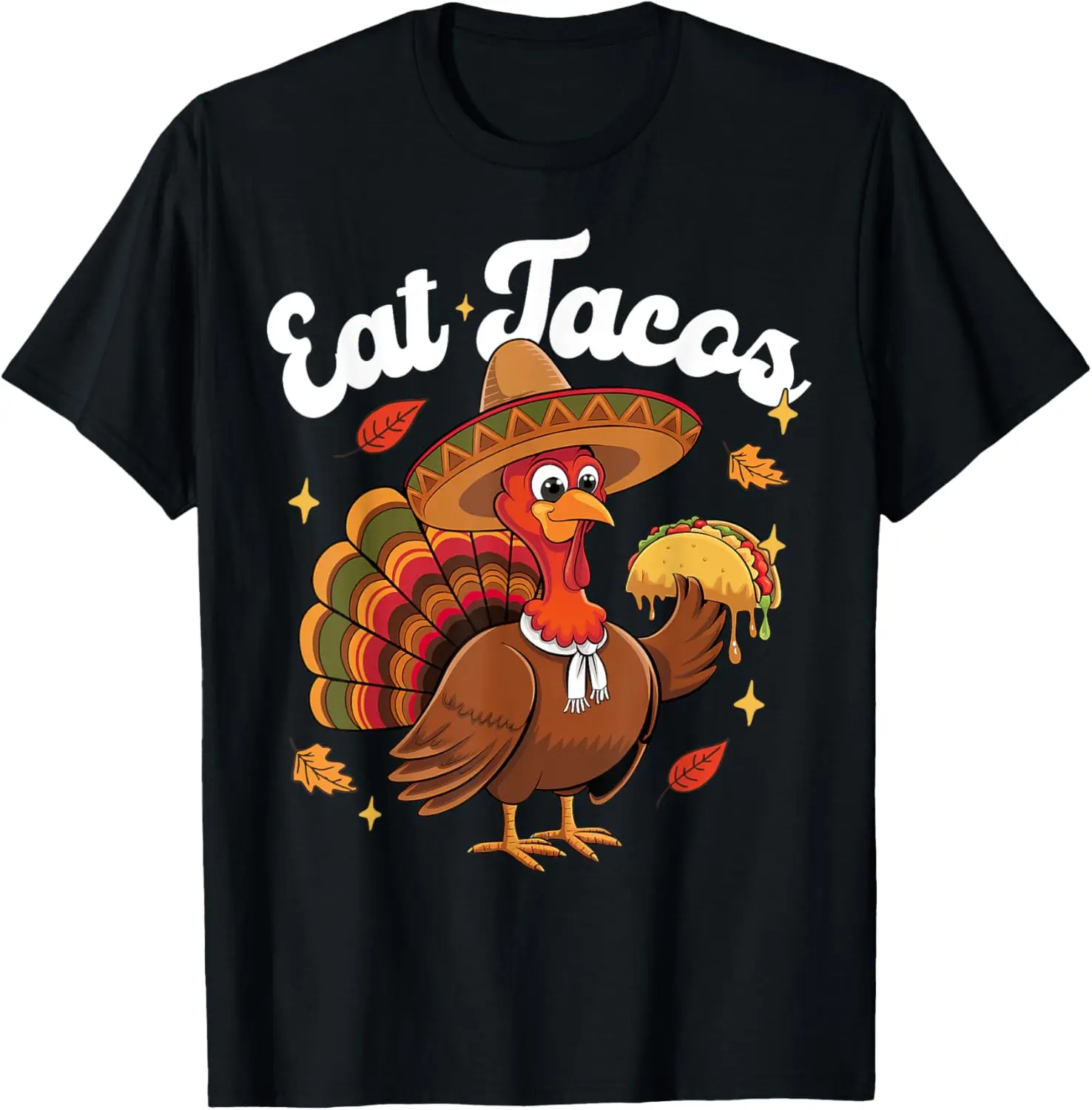 Camiseta divertida de Turquía Eat Taco vegana divertida de Acción de Gracias para hombres, mujeres y niños