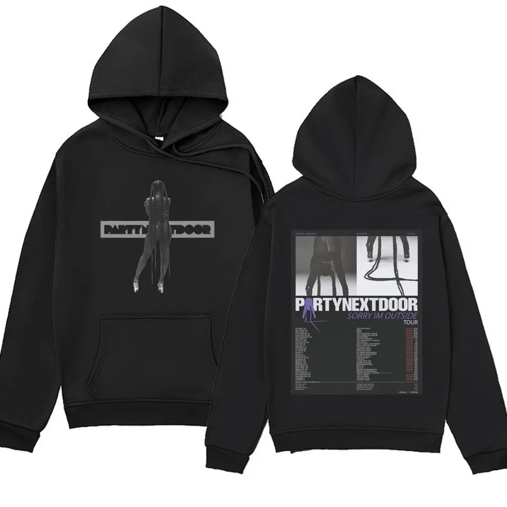 

Rapper Partynextdoor "Sorry I'm Outside" Tour Limited Edition Street Graphic hoodie Hip Hop Fashion oversized Sweatshirts men's