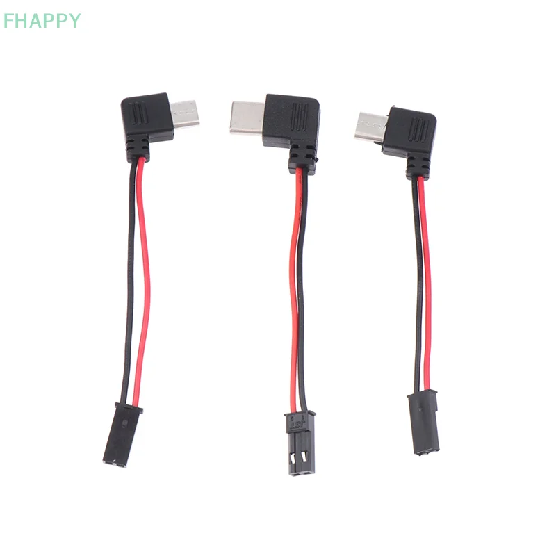 Motorcycle Interface USB-Micro Type C 90 Degree Male+JST Plug USB To JST/SYP Terminal Interface Cable Connector