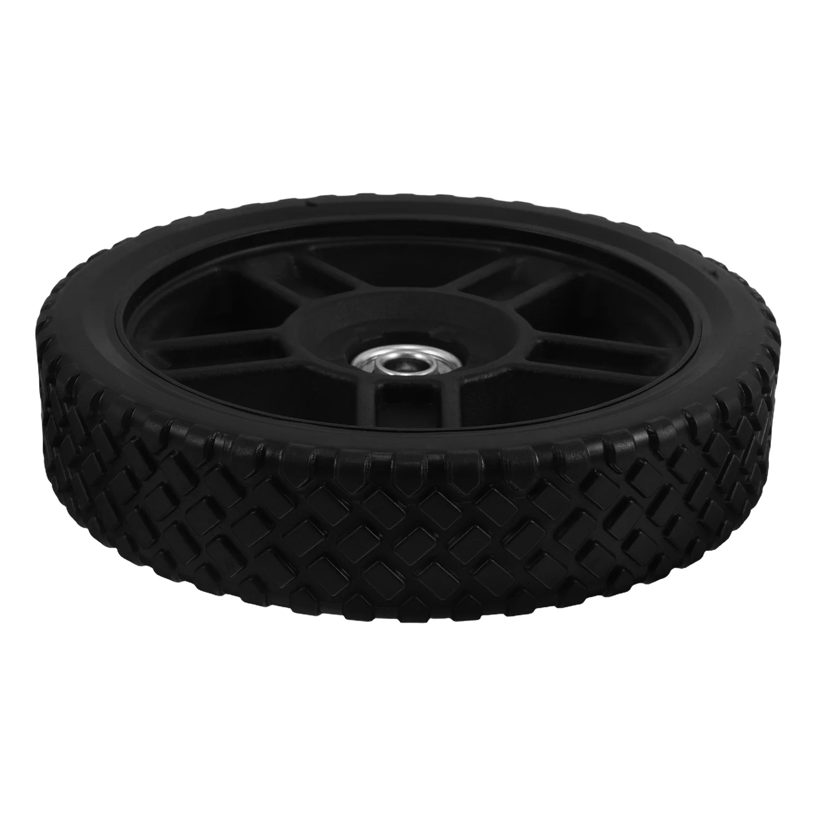 

8 Inch Plastic Rubber Lawn Mower Wheel Replacement Front Caster Grass Gravel High Load Capacity Universal Wheel Component Tire