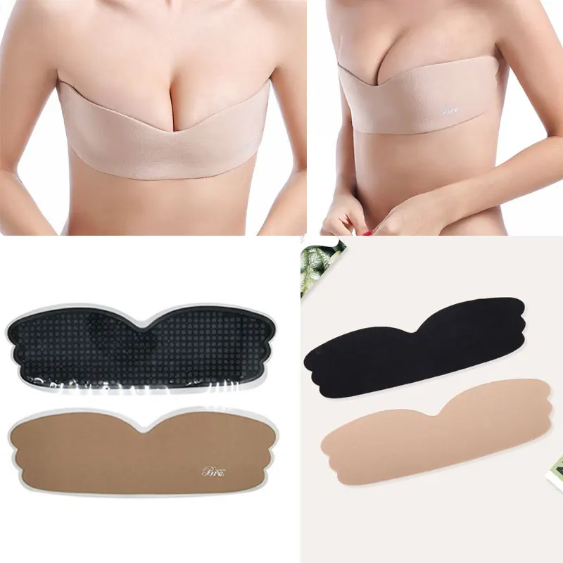 

One Piece Breast Patch Invisible Silicone Underwear Strapless Push Up Bra Patch Sticker Pastie Cover Bust Chest Patch Petals