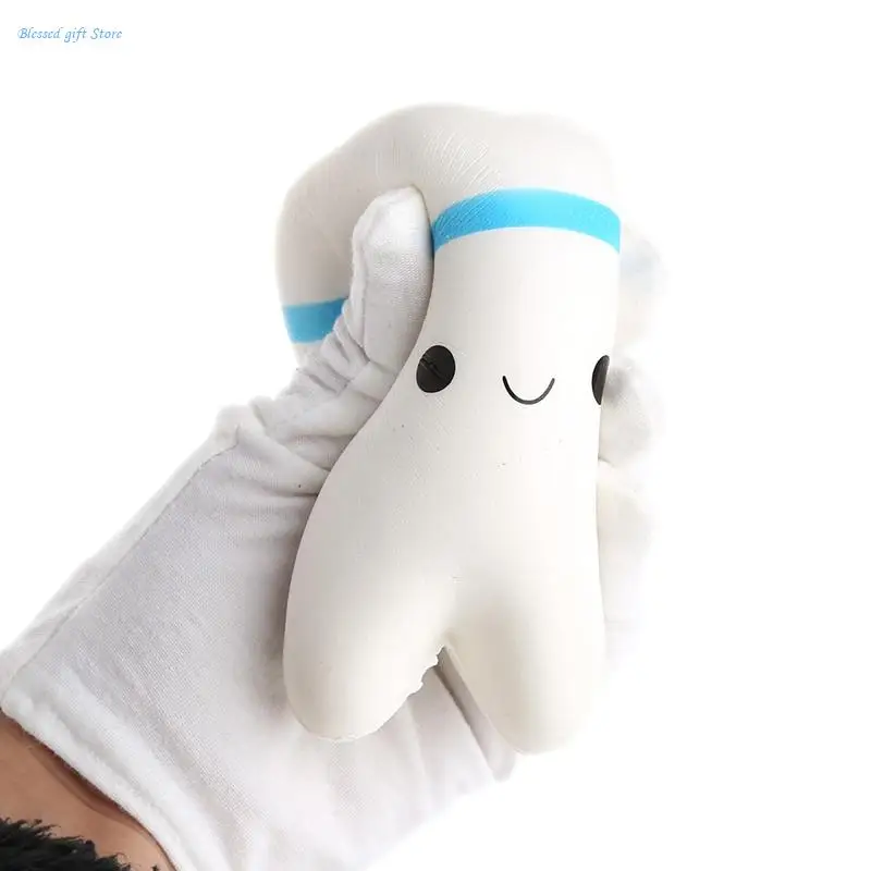 Tooth Slow Rising Squeeze Stress Hand Soft Toy Phone Pendant