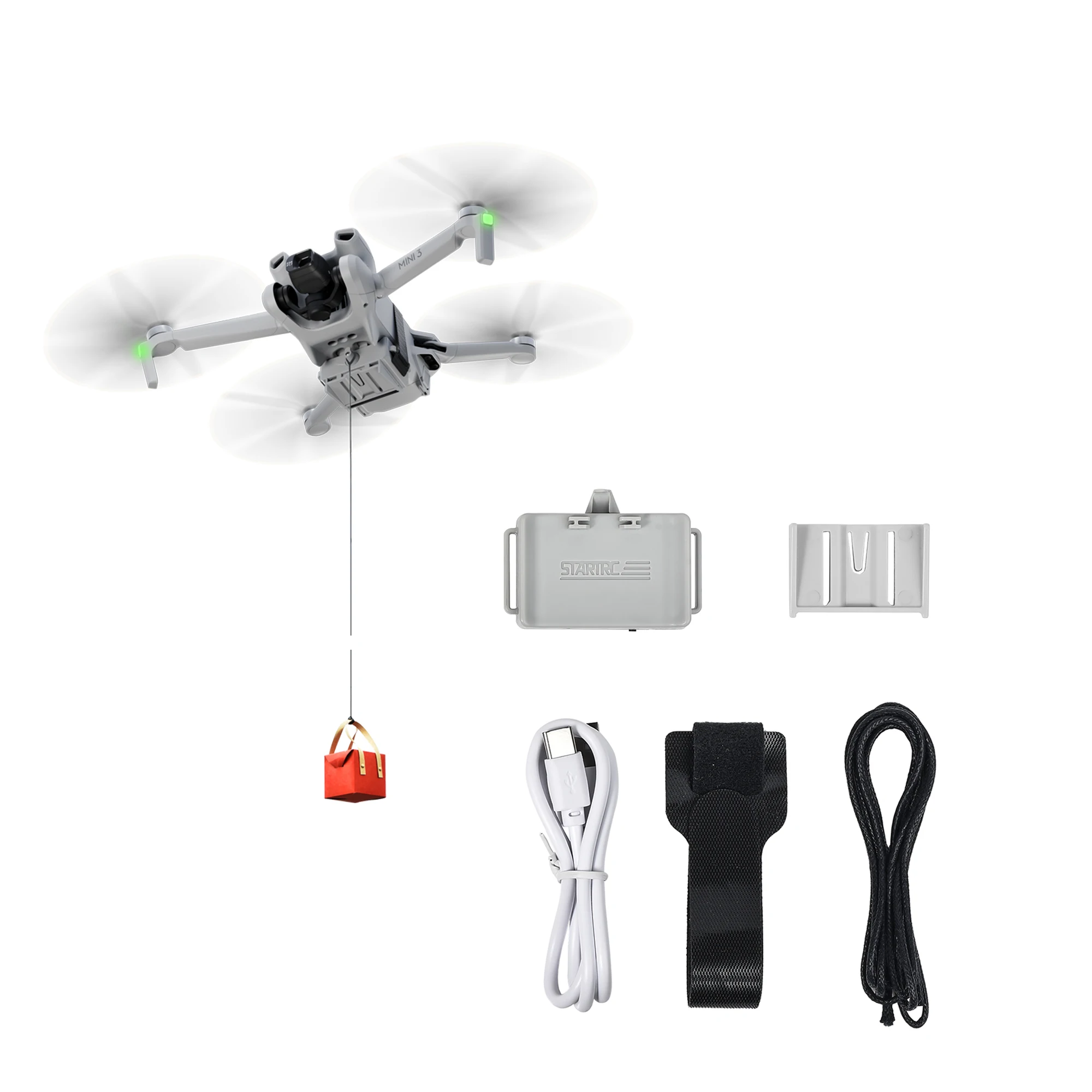 Airdrop System for DJI Mini 3 Pro Drone Fishing Bait Wedding Ring Gift Deliver Life Rescue Thrower for DJI Mini 4k Accessories