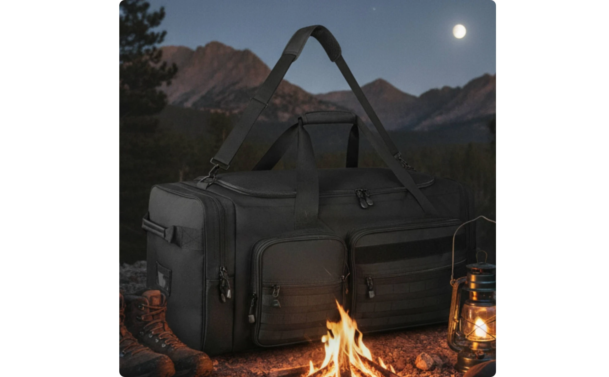 Baseball Travel Bag Waterproof Sports Duffel Bag with Shoulder Strap Multi-Pocket Flexible for Coaches, Tournaments