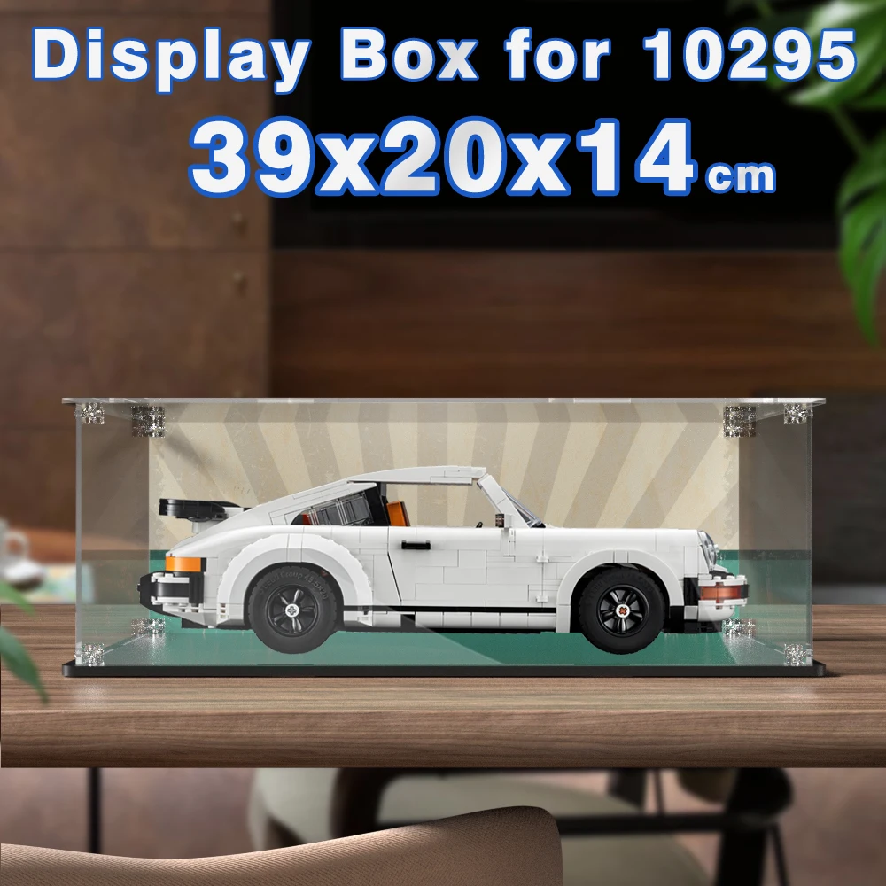 

Acrylic display box for lego bricks 10295 display case for Turbo building block model car dustproof clear storage box