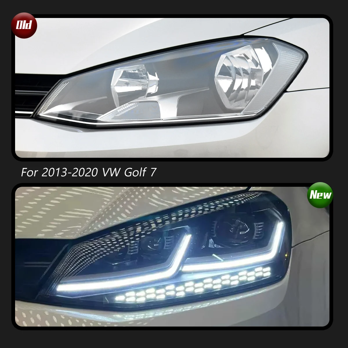 

TYPY New LED Car Headlights For VW Golf7 Headlight 2013-2020 Signals Auto Accessories Daytime Running Lights