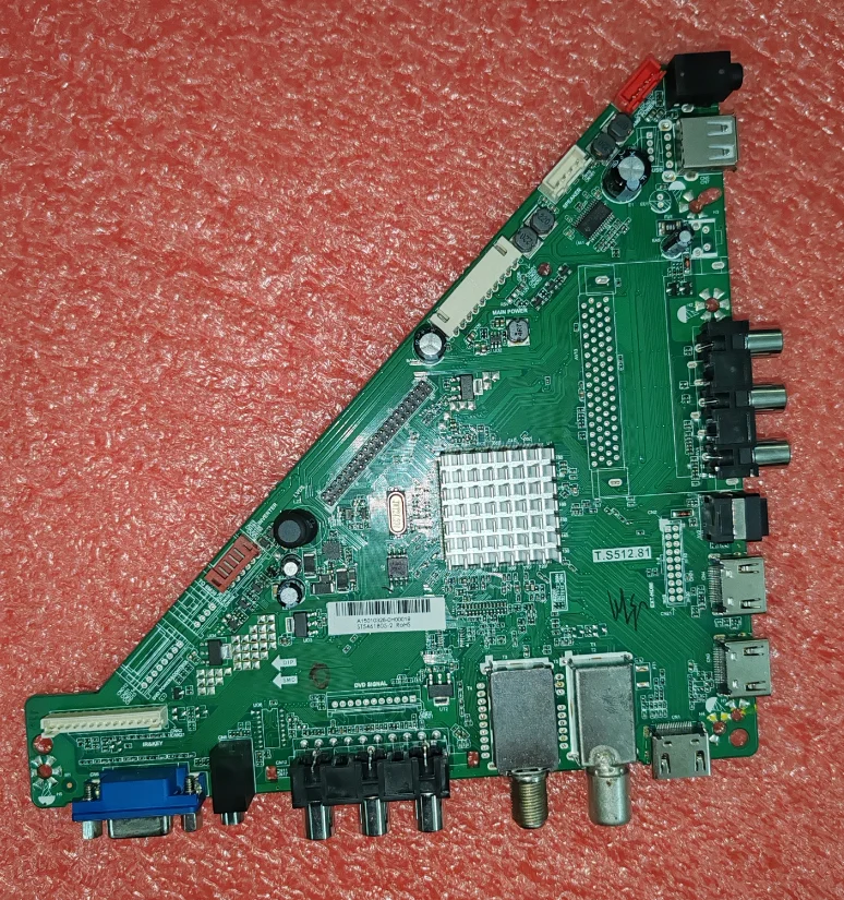 T.S512.81 LED TV motherboard tested and matched well with the screen for ST5461B05-2