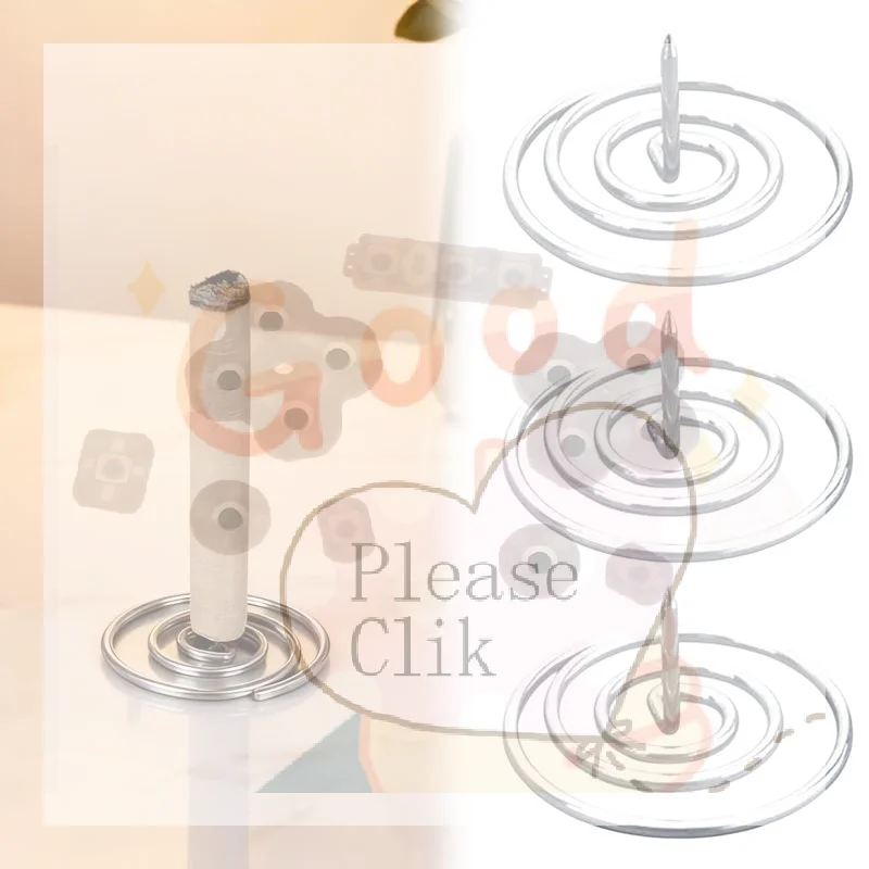 Portable Moxa Stick Holders 2/5/10pcs Stainless Steel Heat Resistant Spiral Base for Travel Moxibustion Treatment