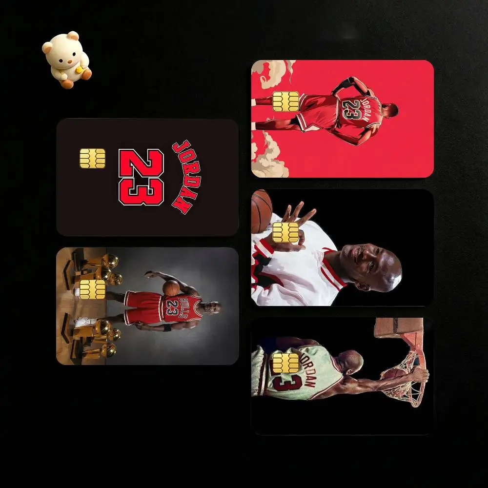 Basketball Star Michael Jordan Credit Card HD Stickers Game Card Decal Small Chip Waterproof Sticker Gift