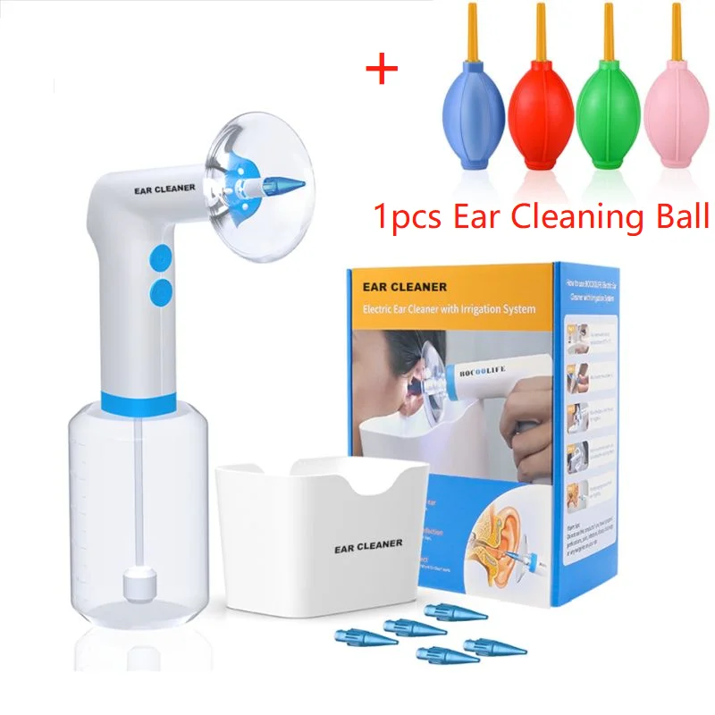 500ML Otitis media infection cleaning Electric Smart Ear Clean remover earwax cleaning inflammation irrigator Safe and efficient