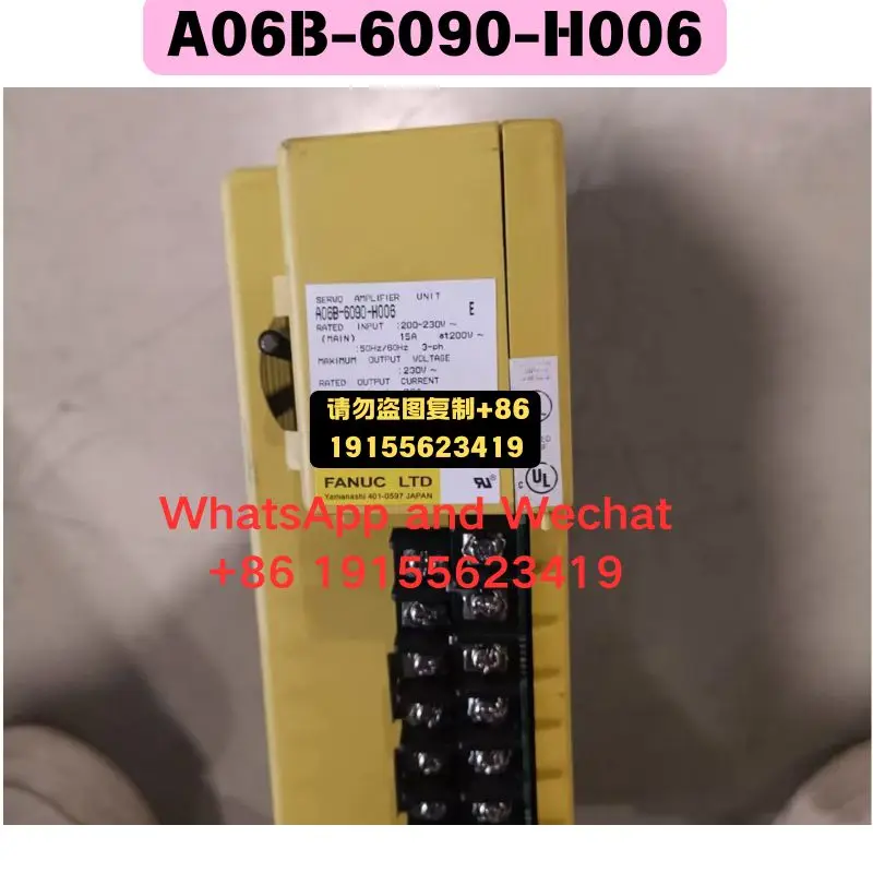 Used OEM disassembled parts A06B-6090-H006 Driver Functional test OK Fast delivery