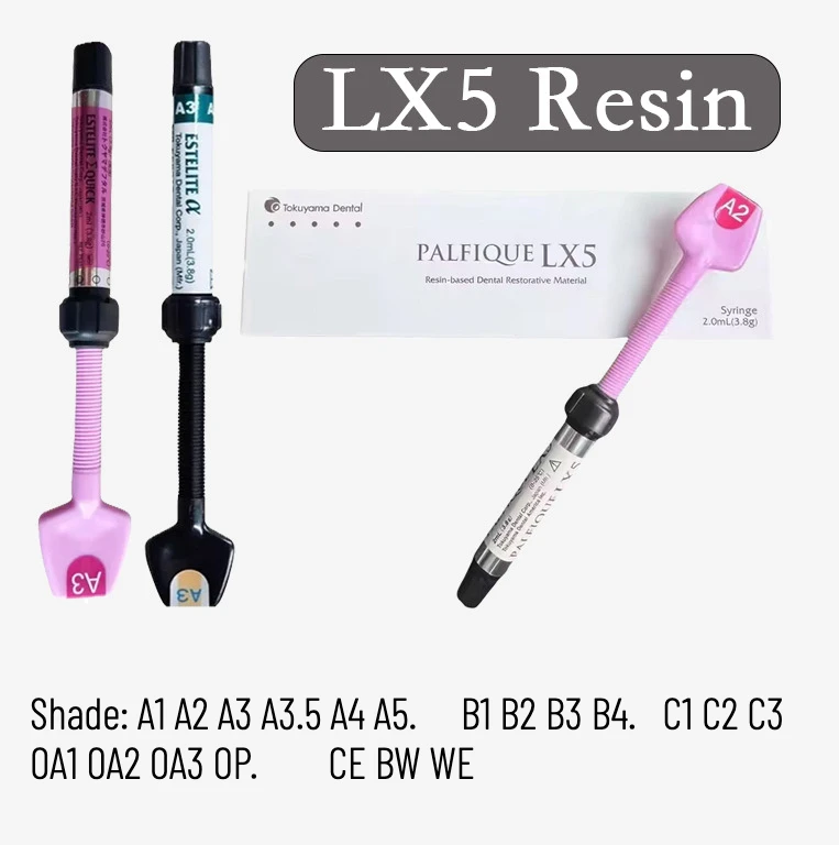 Dental Tokuyama Palfique LX5 a base de resina General 3,8 g/unidad Guanggu Hua tratamiento de cavidad Oral reparación Material de relleno herramientas de laboratorio