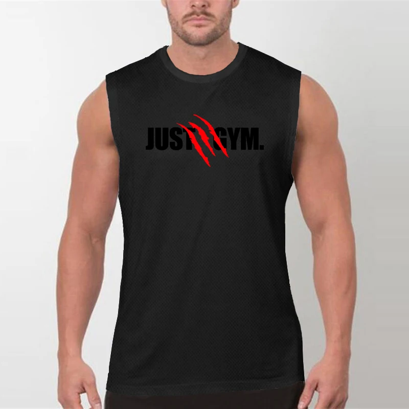 Men's Quick Dry Sleeveless Running Vests Breathable Sportswear Athletic Gym Muscle Shirt Performance Training Workout Tank