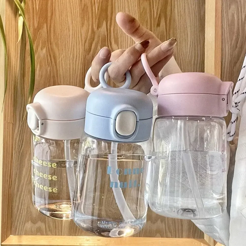 350ML Kids Sippy Cup Water Bottles Creative Cartoon Feeding with Straws and Lids Spill Proof Portable Toddlers Beverage Cups