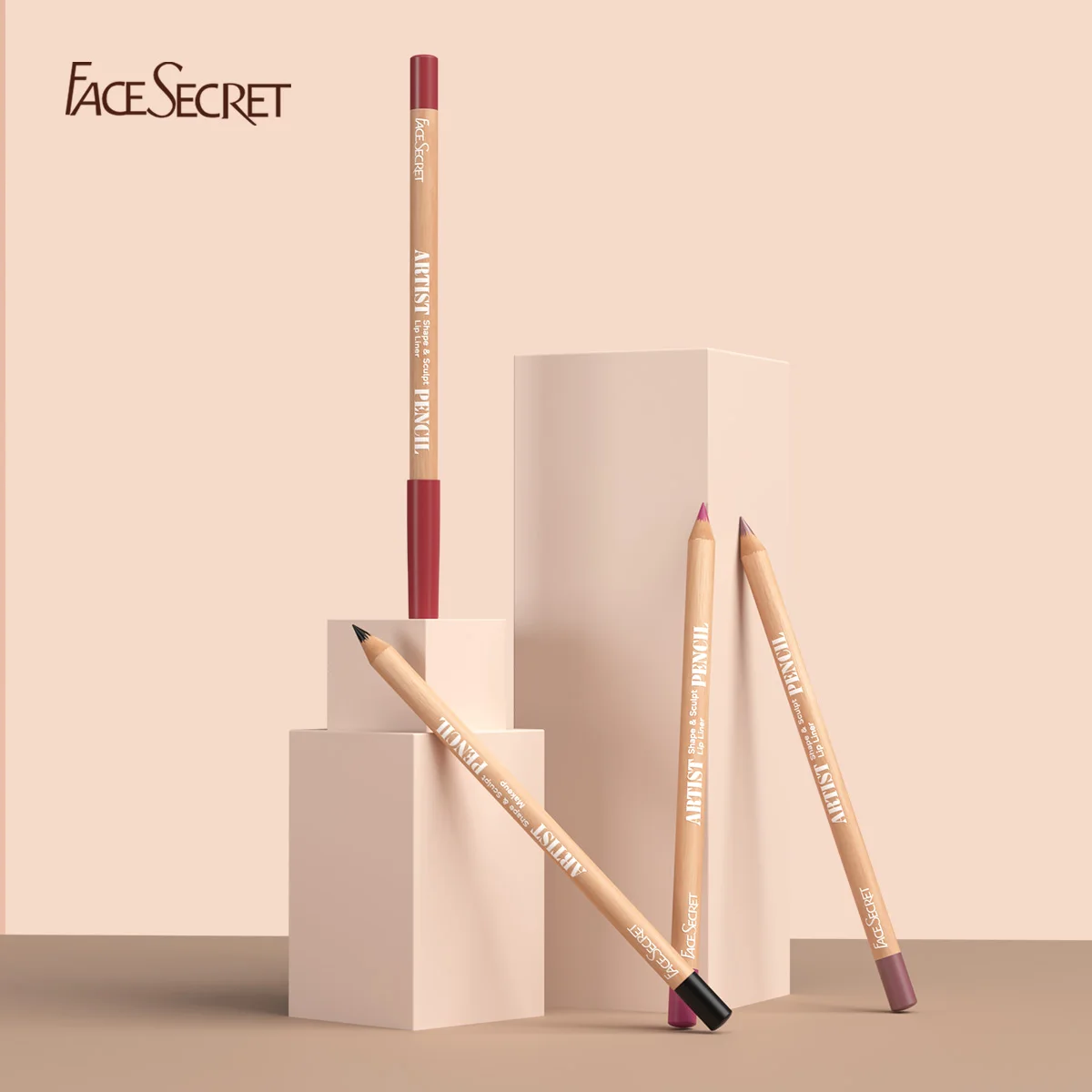 8 unids/set cara SecretLip Liner Set 8 colores impermeable mate duradero Color desnudo lápiz labial lápiz labial marrón delineador de labios lápiz labial