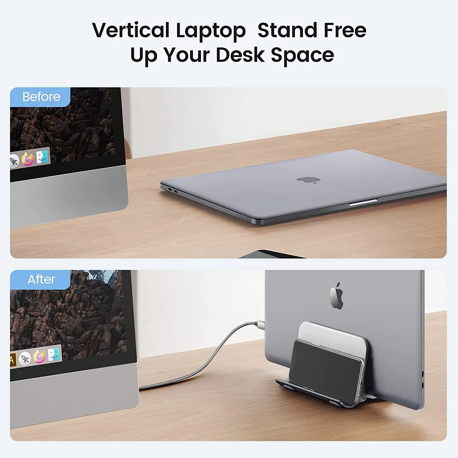 Orico aluminium vertikaler laptop ständer schwerkraft verriegelung halter desktop notebook ständer tablet ständer für macbook pro dell tablet halten