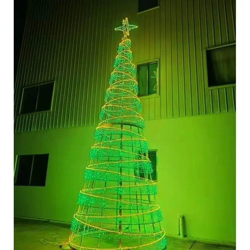 High Quality Custom Iron Metal Including Light Emitting Diode Lighting Giant Commercial Lighting Luxury Outdoor Christmas
