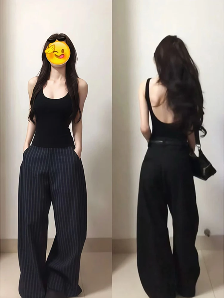 plus Size Women's Slimming Tank Top with Built-In Bra Pads Korean Style Summer Casual Inner Wear Pure Desire Fashion