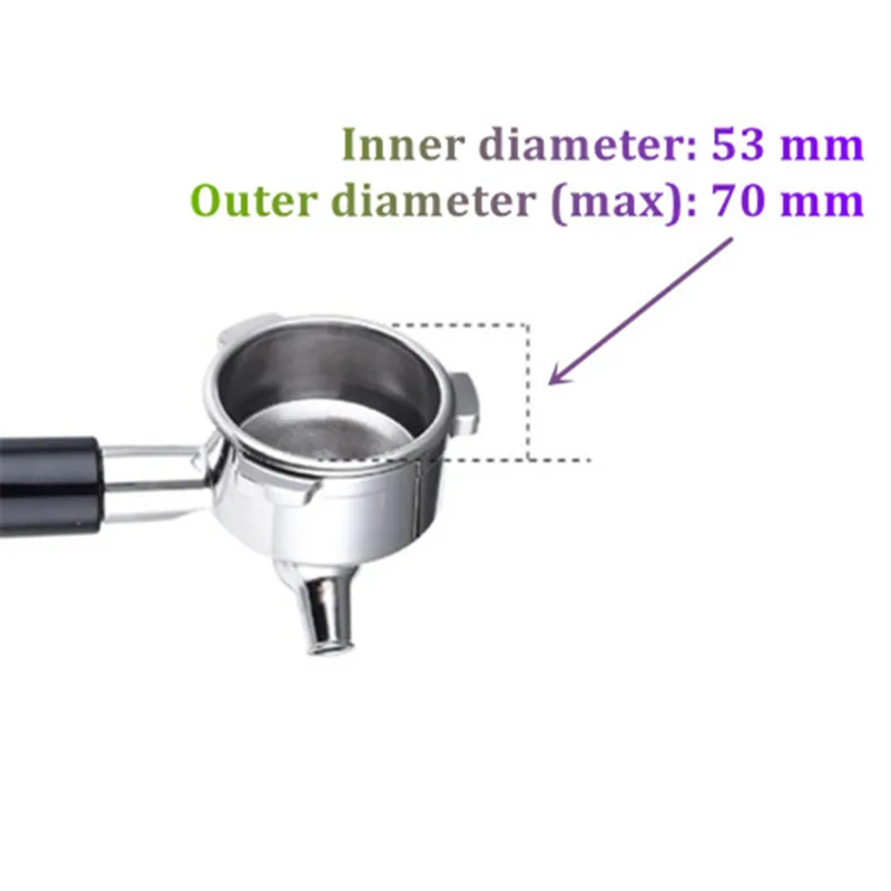 54mm Dual Spout Portafilter Head For Breville BES870/875/878/880 Barista Express/Express Impress/Pro/Touch Espresso Machine