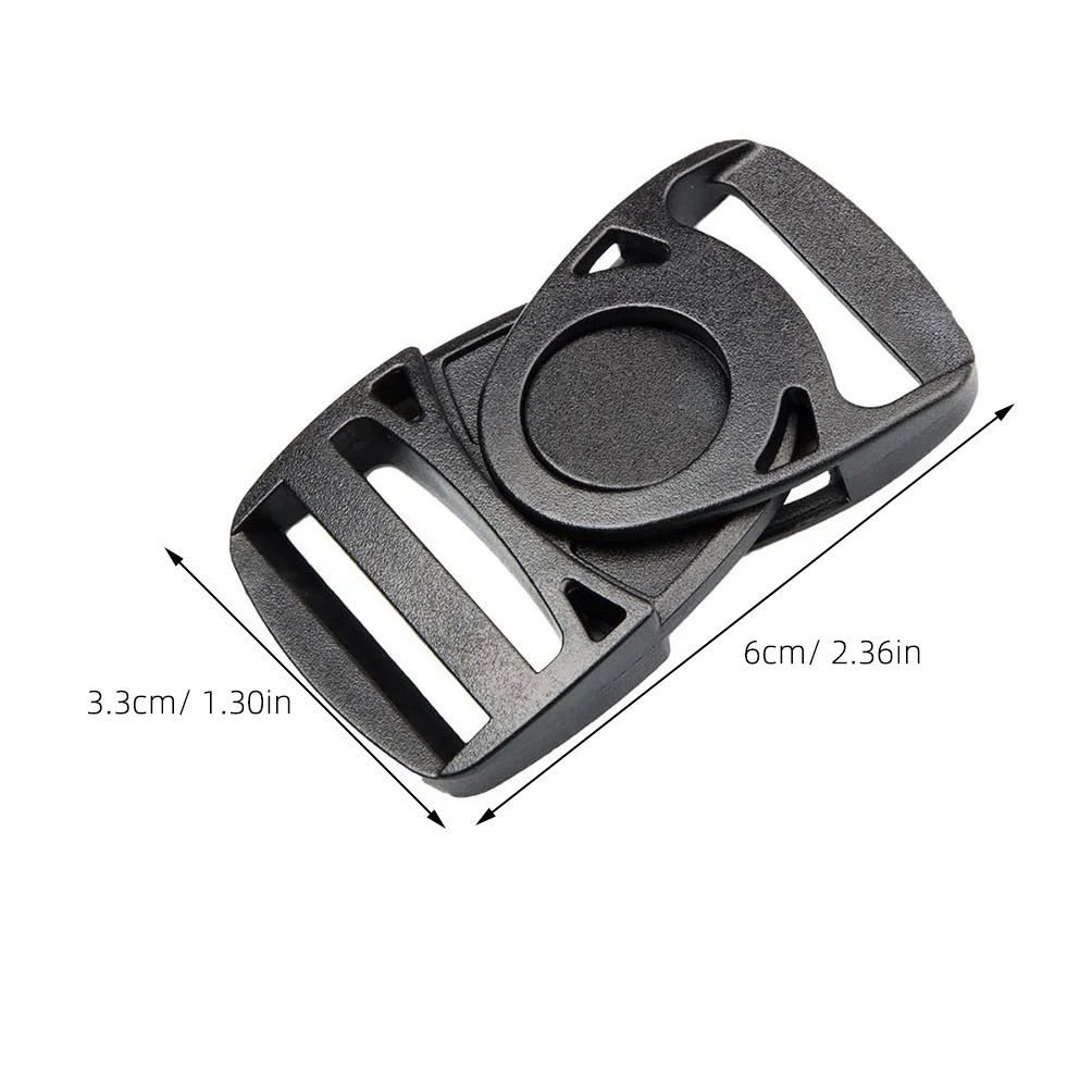 

50 Pcs Rotary Buckles Black Toggles Belt Buckle Quick Release Backpack Accessories Durable Plastic