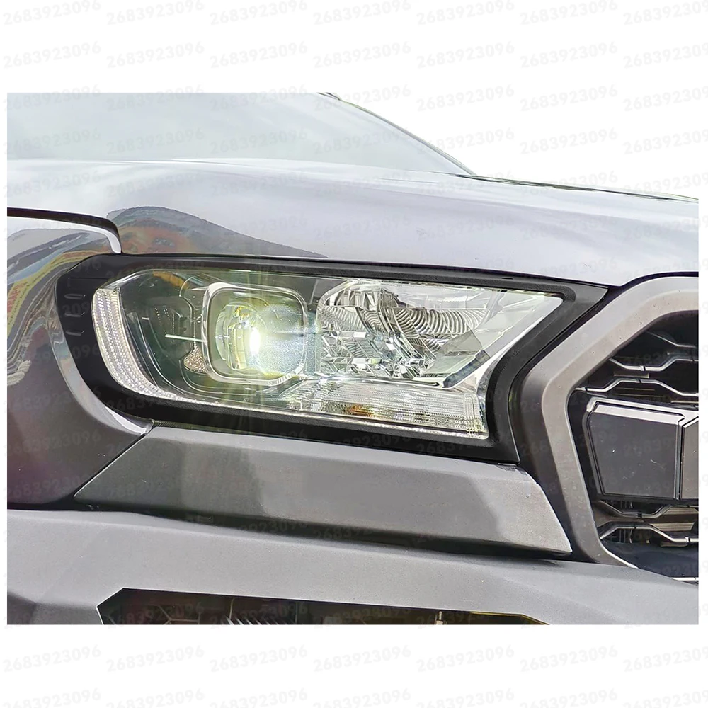 2 Stück Scheinwerferabdeckungen Scheinwerfer-Schutzabdeckungen für Ford Ranger 2015-2022 WILDTRAK XLS XLT LIMITED XL Lichtabdeckungen – Detail 4