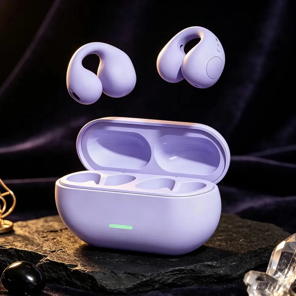 Bluetooth Clip-On Earbuds Wireless Headphones Comfortable and Stylish Clip-On Design High Quality Sound Lightweight and Portable