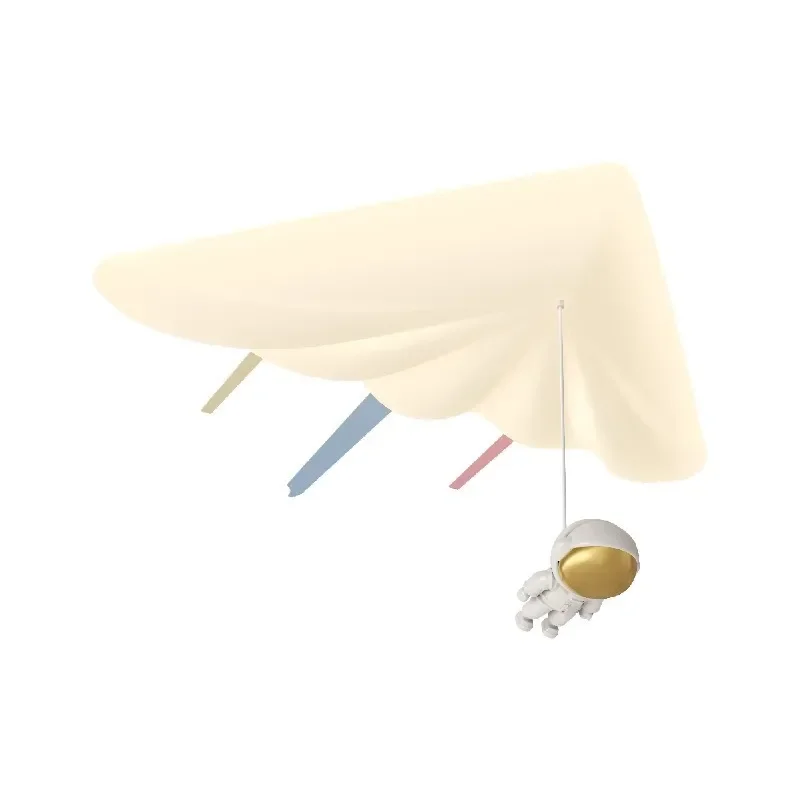 Modern Full Spectrum Ceiling Light Cream Style Airplane Cartoon Design Eye Protection Lamp for Kids Bedroom Simple Decor