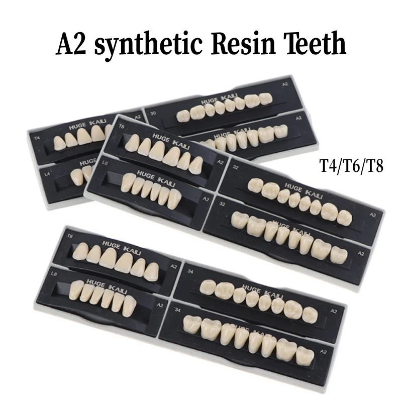 

28Pcs/Box A2 Dental Synthetic Polymer Teeth Full Set Resin Denture Dental Teeth