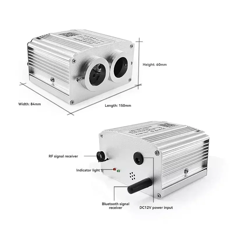 Car Roof Voice Control Double Head Turntable Roof Car Modified Starry Sky Top Full Star LED Optical
