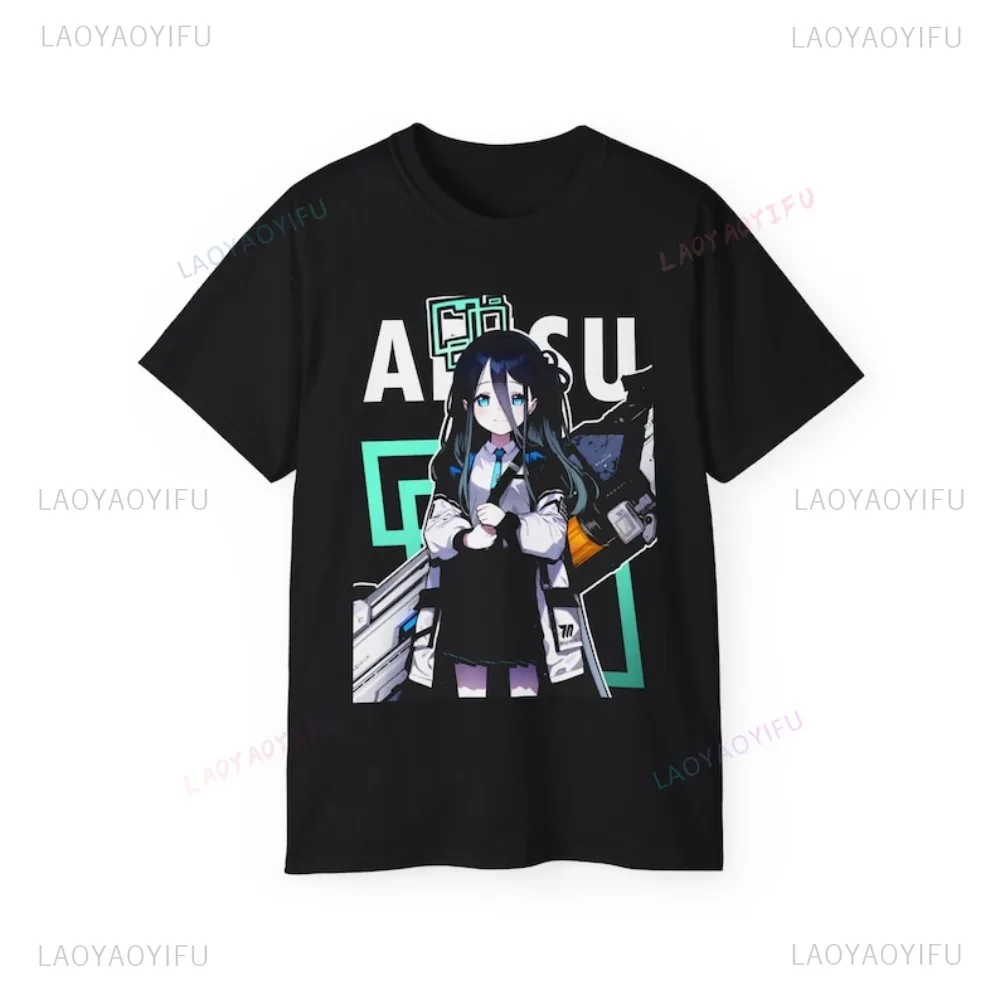 Kawaii Tendou Alice Blue Archive Graphic Printed TShirt Hot Game Waifu Casual Fashion Summer Short Sleeve Soft Y2k Otaku T Shirt