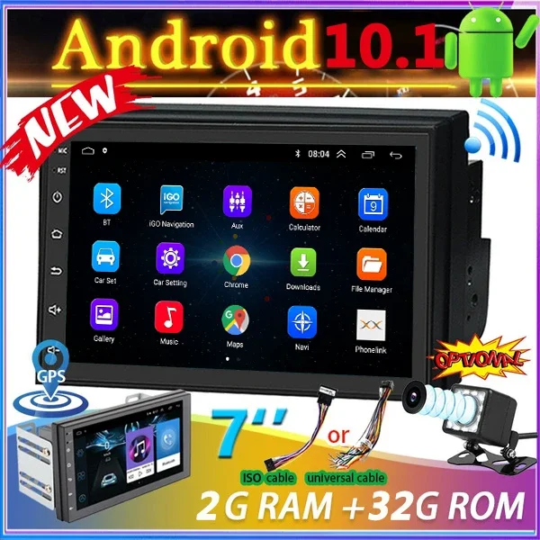 

Android 10 2 Din Car Radio Multimedia Video Player Universal 7" Auto Carplay Stereo GPS For Volkswagen Nissan Hyundai Kia Toyota