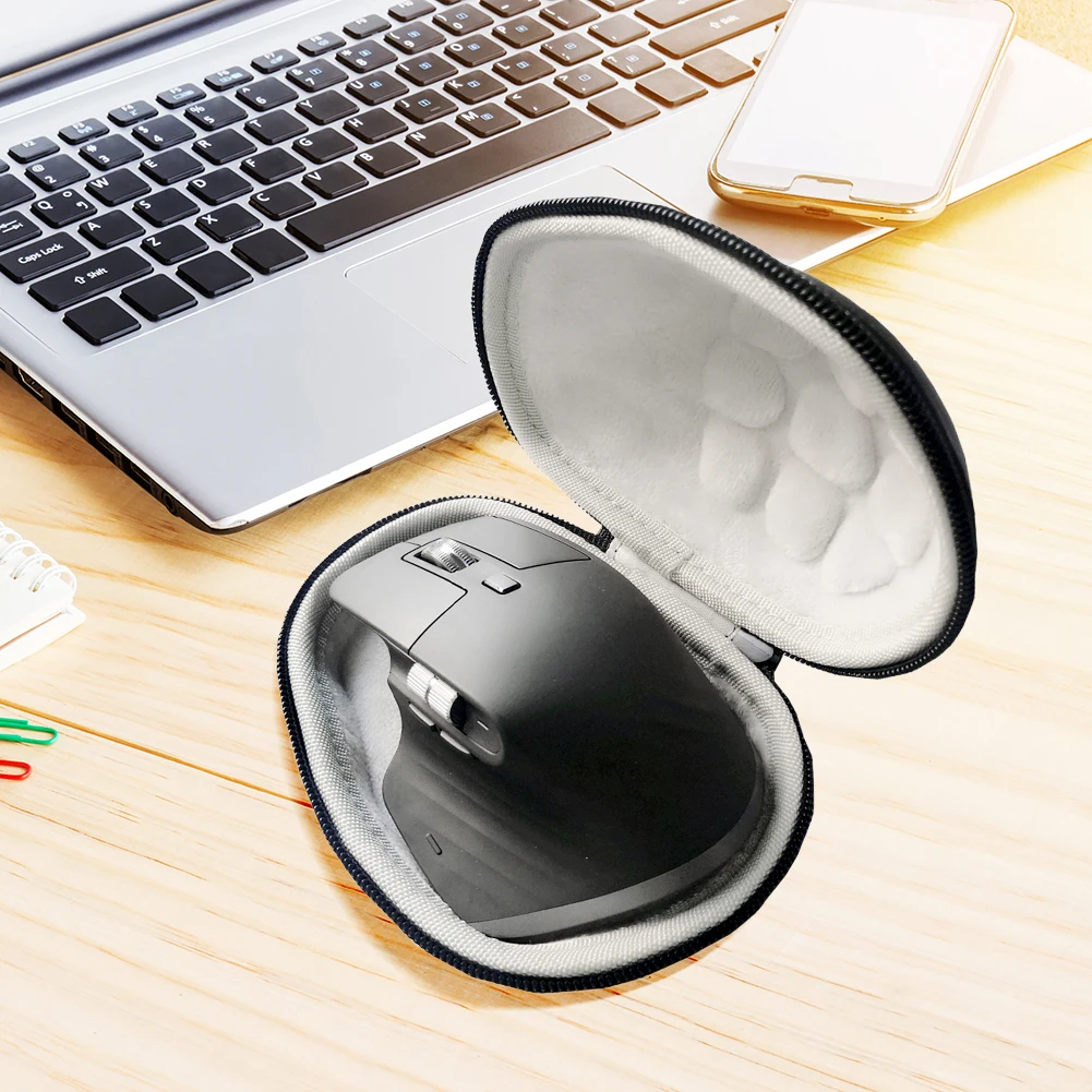 إيفا حقيبة حمل صلبة للصدمات السفر الصلب حافظة سوداء مقاوم للماء حقيبة للتخزين ل Logitech MX Master 2S/3S الفئران اللاسلكية