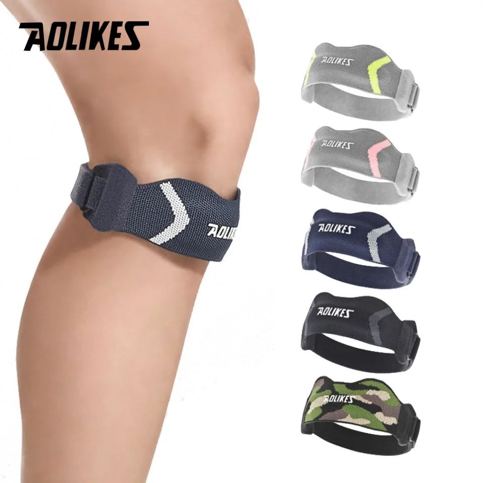 AOLIKES 1 Pair Sports Patella Strap Knee Brace Support for Arthritis,ACL,Running,Basketball,Sports,Knee Brace for Hiking, Soccer