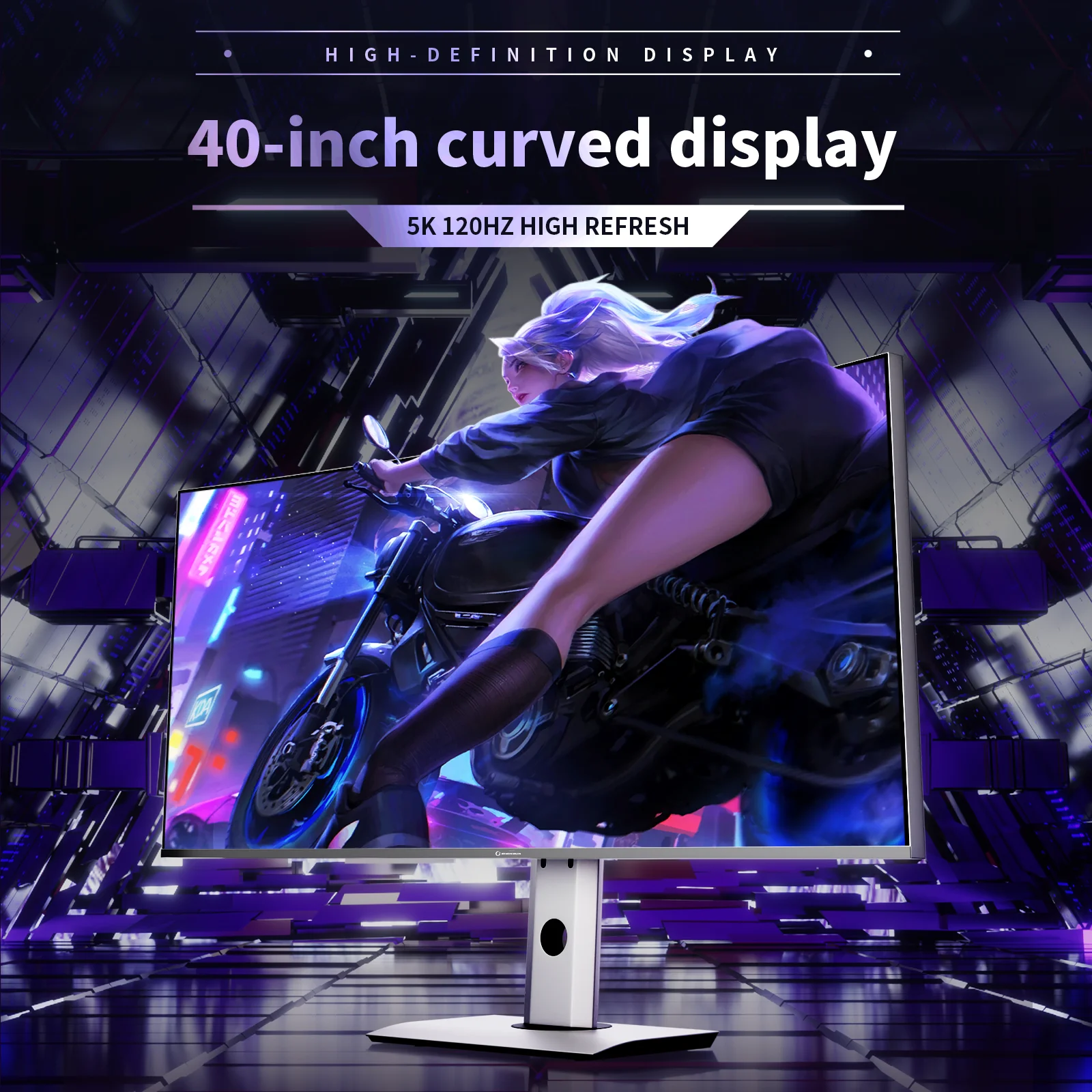 

ChonSun 40-inch curved gaming monitor, 120Hz, 5K,Nano IPS, 21:9 aspect ratio, Design ultrawide Monitor, 2300R curvature