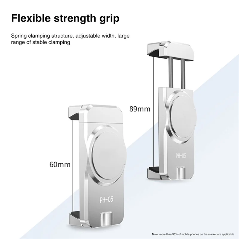 M13K-PH-05 Magnetic Mobile Phone Clip For OM 6 / OM 5 / OM 4 / OM 4 SE Gimbal Stabilizer With Cold Shoe Mount For Led Light