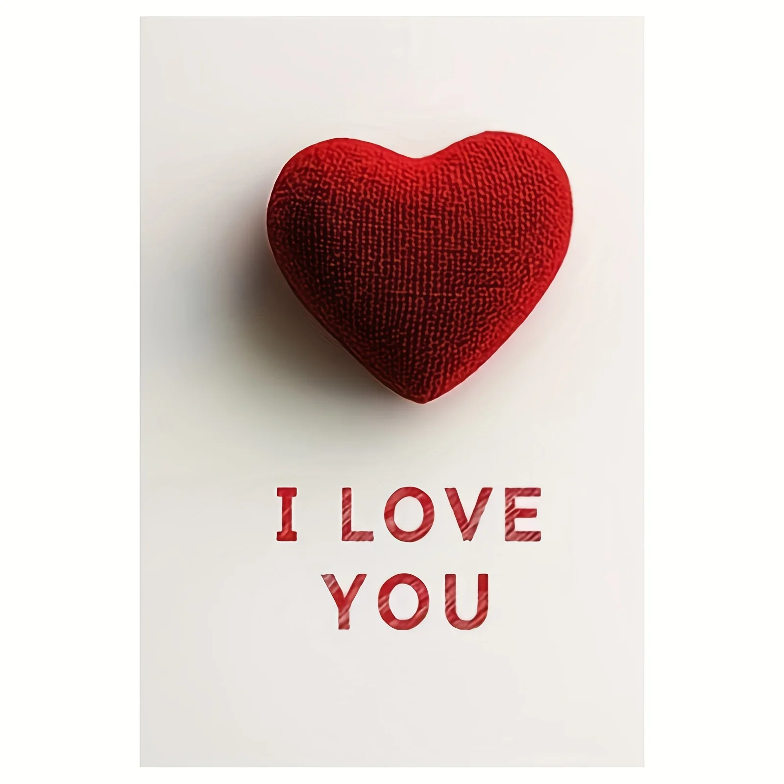Frameless I Love You Canvas Wall Art Romantic Quote Decor for Bedroom Living Room – Couples Gift Anniversary Home Decor