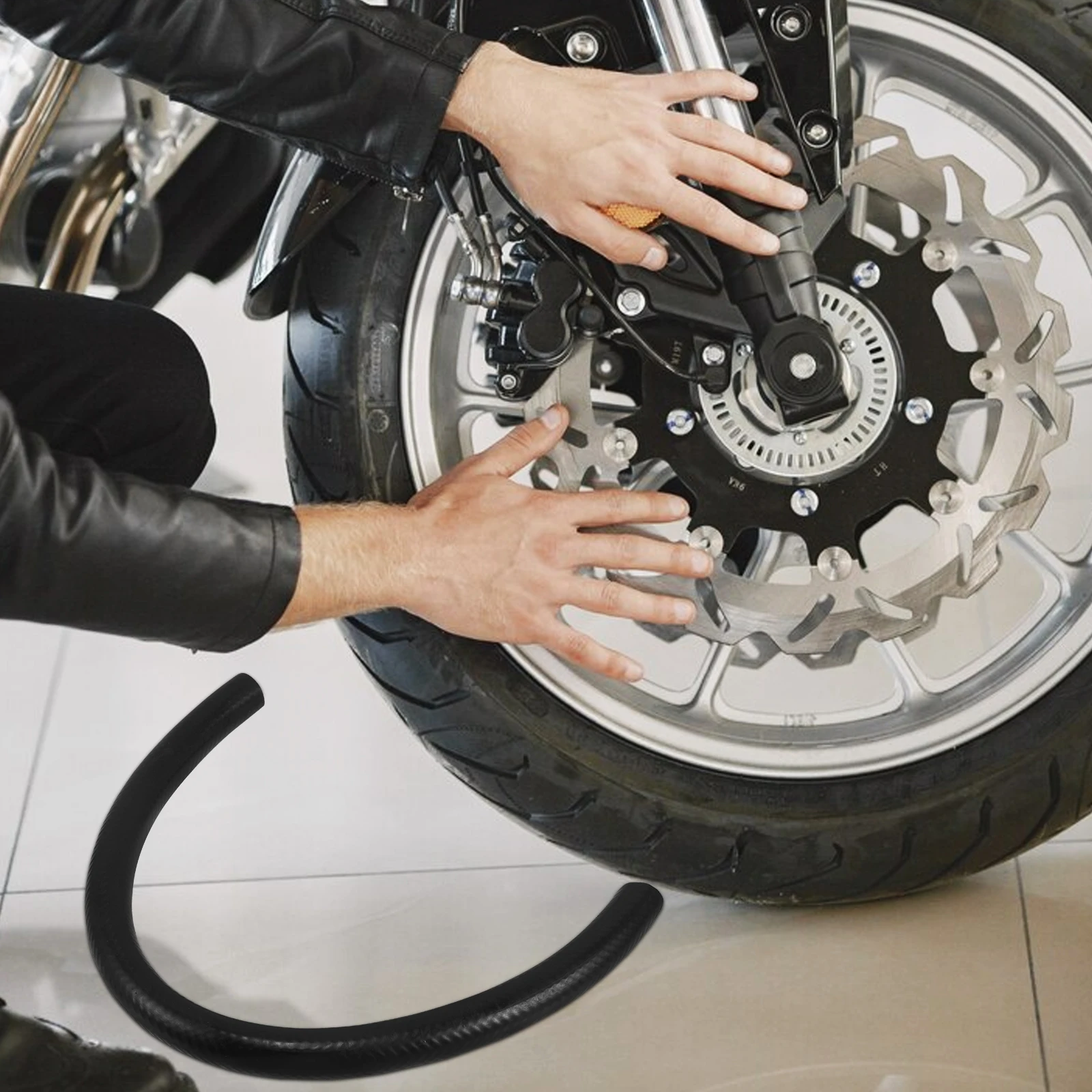 

1 Pair Motorcycle Oil Cooler Tube Universal Fuel Line Gas Hose Engine Transmission Cooling Radiator Rubber Hose For Dirt Bike