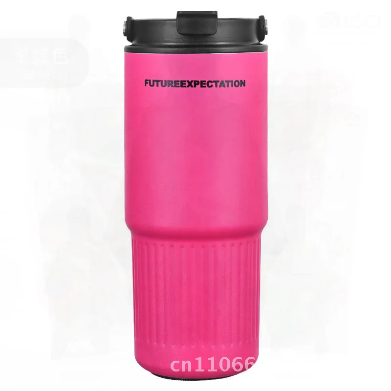 

Портативный термос большой емкости 750 мл из нержавеющей стали с соломенной изоляцией, бутылка для воды для автомобиля, домашнего офиса, улицы