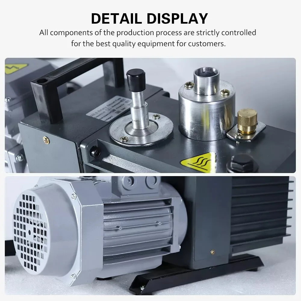 مضخة تفريغ دوارة مختومة بالزيت على مرحلتين لجهاز رد فعل تجفيف الفراغ في المختبر #3