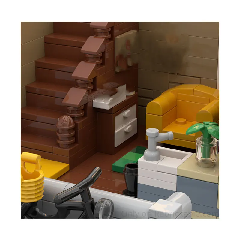 

Spot MOC-3717pcs Modern Architecture Small Particle Assembly Building Blocks Puzzle Toy Model Gift Set Ornament