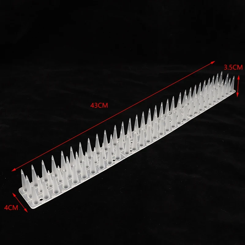 Diy acessórios repelente gato plástico repelente de pássaros anti pombo anti-pássaro esquilo jardim cercas controle picos transparentes