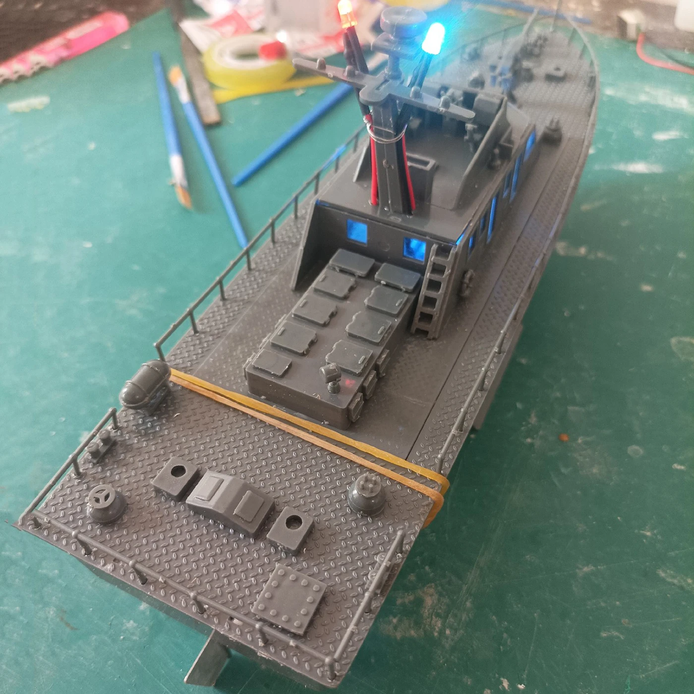 เรือบังคับวิทยุ RC ขนาด 30 ซม. กันน้ำ รุ่นจำลอง 5868 Patrol  เรือบังคับวิทยุแบบมอเตอร์เดี่ยว รุ่น RTR ของเล่นเด็กผู้ชาย