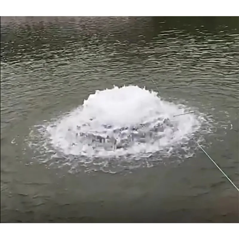 Hochwertige Aquakulturmaschine für Fisch- und Garnelenteiche, Tauchbelüfter mit Überspannungswelle
