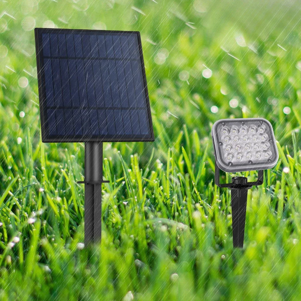 Solar Plug-In Personalized Lawn Outdoor Light 20LED Garden Courtyard Tree Light High Brightness Floodlight