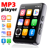 2.4-Inch MP3 Player Full-Touch Screen Lossless Sound Bluetooth Player with Speaker Support Video Alarm FM Radio Recorder Ebook