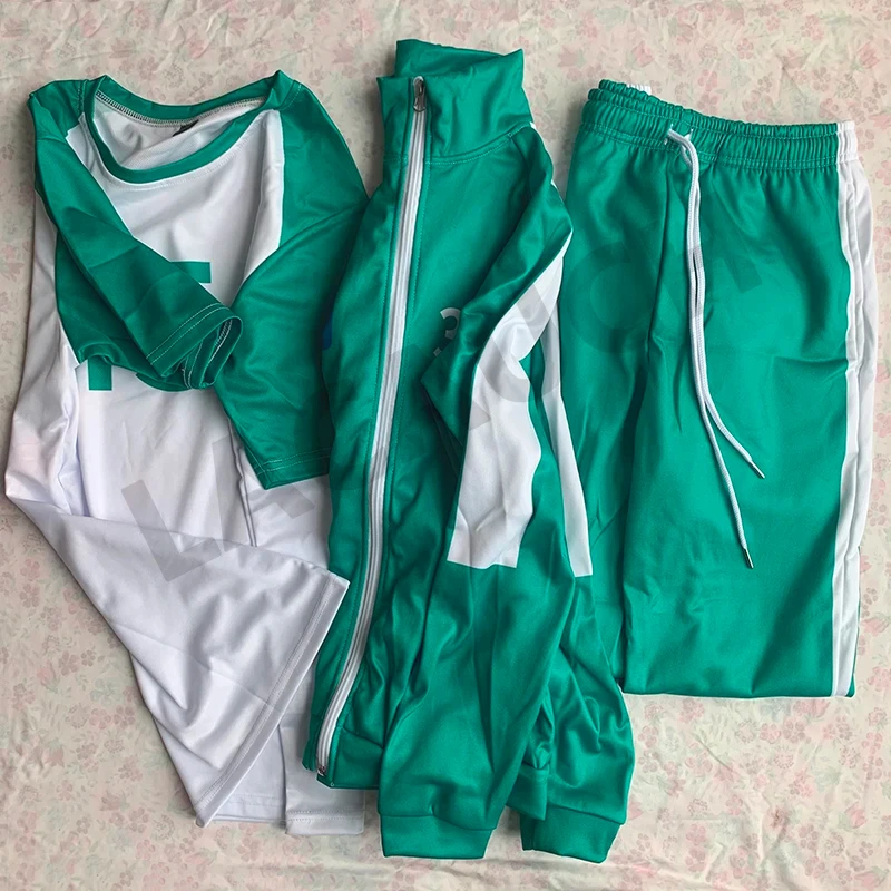 

Calamari Games Player Cosplay Costumes Korea Men Suit for Team Green Sports Sweatshirt Halloween Calamari Games Player Costume