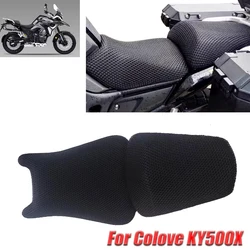 For Colove KOVE KY500X / Excelle 500X Motorcycle Breathable Seat Cushion Cover Protector Guard 3D Sunscreen Mesh Pad Protection