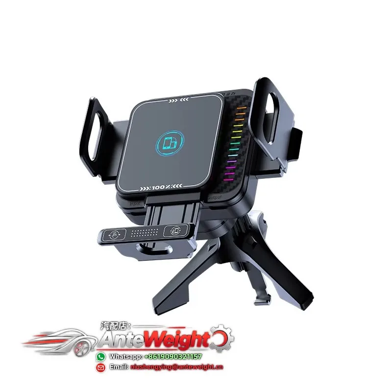Car Wireless Charger Holder 15W Fast Charging Type-C for Fold Screen Phones Big Thick Phone Friendly Touch Auto Induction Clamp